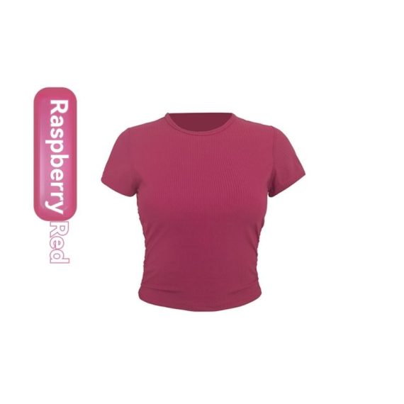 Activewear | Womens  Black Active Rib Short Sleeve Gym Top Activewear Activewear