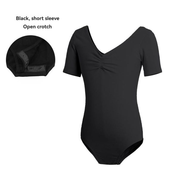 Activewear | Womens  Black Sculpt Gathered Short Sleeve Bodysuit Activewear Activewear