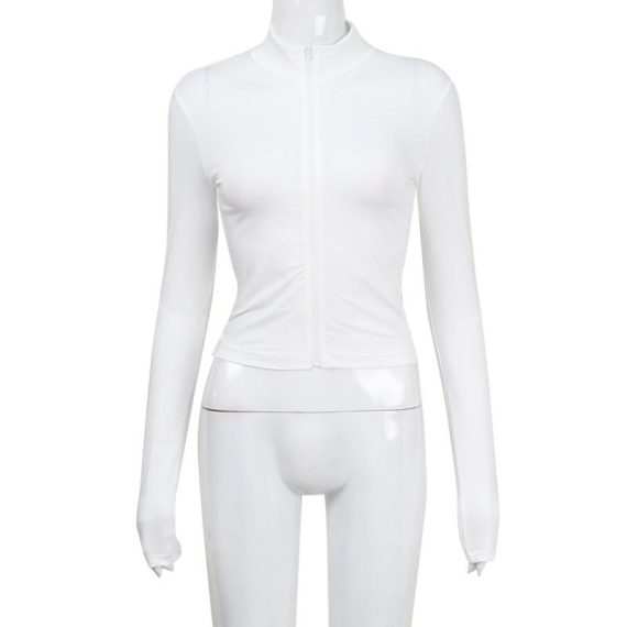 Activewear | Womens  Black Seamless Rib Detail Jacket Activewear Activewear