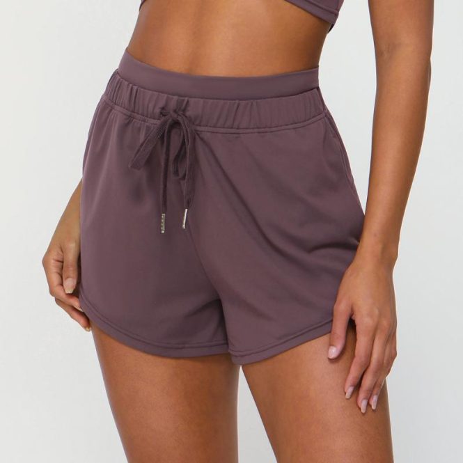 Activewear | Womens  Burgundy Soft Touch Runner Shorts Activewear Activewear