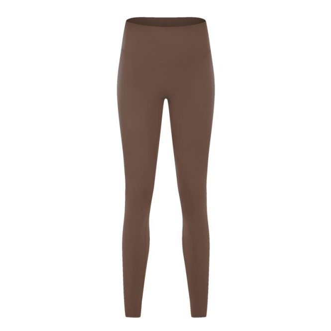 Activewear | Womens  Chocolate Basic Seamless High Waist Gym Leggings Activewear Activewear