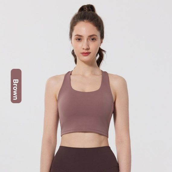 Activewear | Womens  Deep Taupe Sculpt Double Layer Padded Sports Bra Activewear Activewear