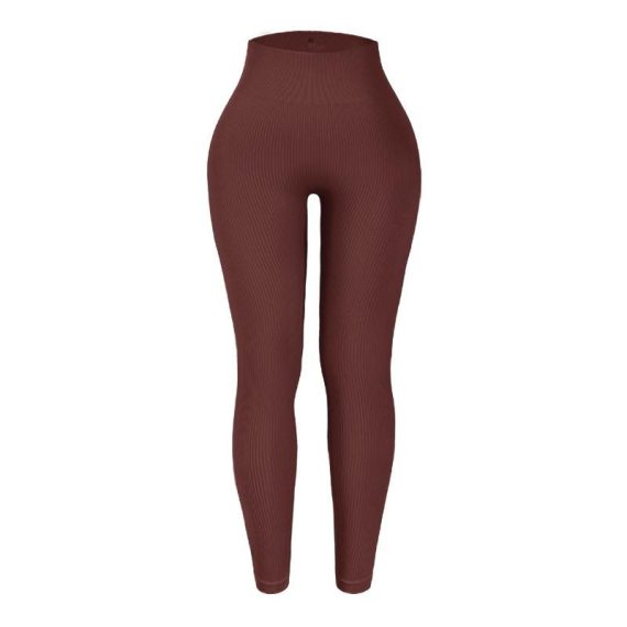 Activewear | Womens  Plt Sport Espresso Textured Seamless Gym Leggings Activewear Activewear