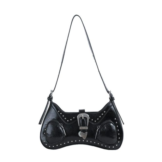 Bags | Womens  Black Croc Diamante Cross Western Shoulder Bag Accessories Bags