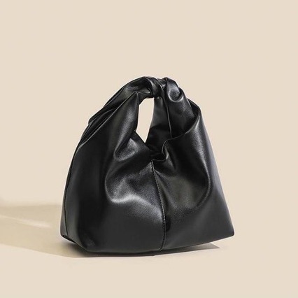 Bags | Womens  Black Pu Round Mini Grab Bag Accessories Bags