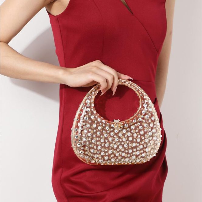 Bags | Womens  Gold Sequin Grab Bag Accessories Bags