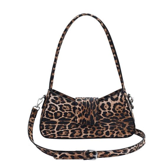 Bags | Womens  Leopard Print Satin Clasp Detail Shoulder Bag Accessories Bags