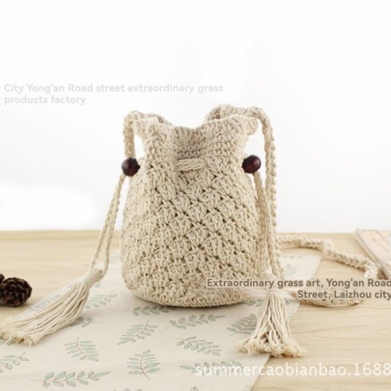 Bags | Womens  Natural Beaded Cross Body Bag Accessories Bags