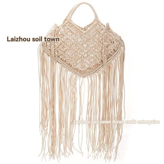 Bags | Womens  Natural Macrame Tassel Beach Bag Accessories Bags