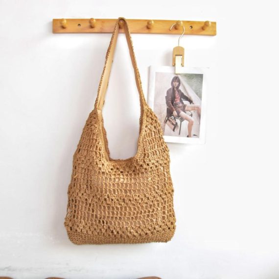 Bags | Womens  Natural Raffia Beach Tote Bag Accessories Bags