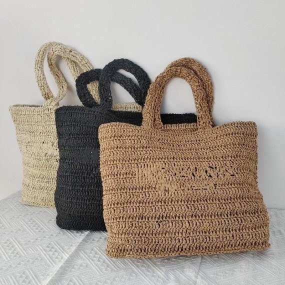 Bags | Womens  Natural Raffia Large Beach Tote Bag Accessories Bags