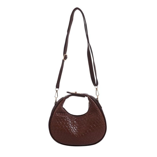 Bags | Womens  Prettylittlething Chocolate Pu Croc Mini Grab Bag Accessories Bags