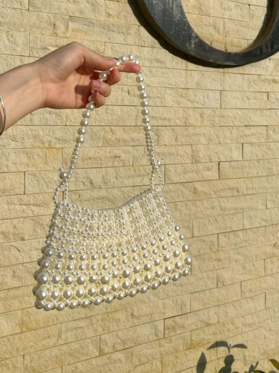 Bags | Womens  White Pearl Shoulder Bag Accessories Bags