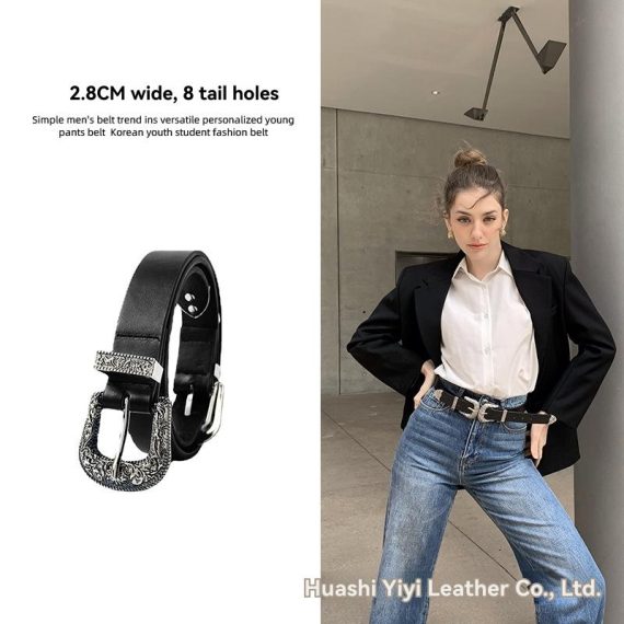 Belts | Womens  Black Western Buckle Stud Belt Accessories Belts