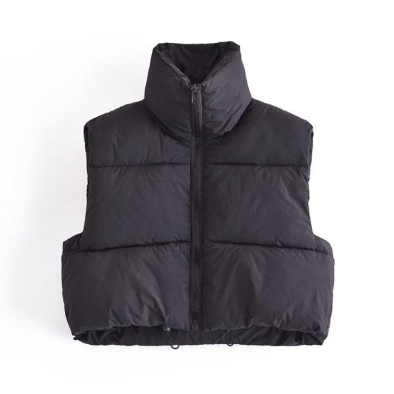 Coats & Jackets | Womens  Black Side Toggle Detail Cropped Gilet Clothing Black