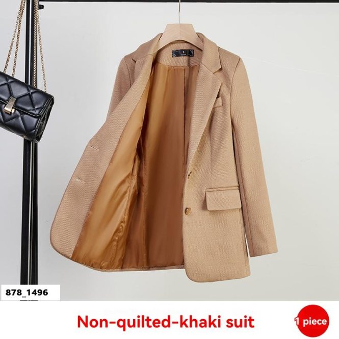 Coats & Jackets | Womens  Latte Linen Look Pocket Detail Blazer Clothing Coats & Jackets