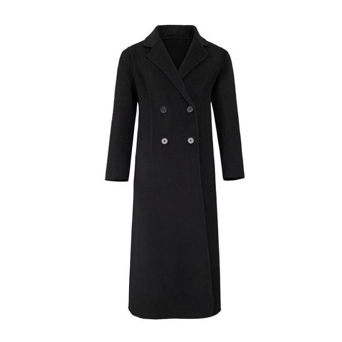 Coats & Jackets | Womens  Tall Black Wool Look Oversized Drop Shoulder Maxi Coat Clothing Black