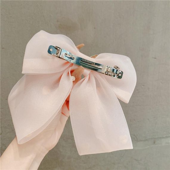 Hair Accessories | Womens  White Satin Oversized Pearl Detail Hair Clip Accessories Hair Accessories