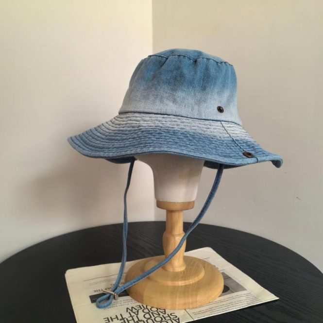 Hats | Womens  Indigo Washed Denim Cowboy Hat Accessories Hats