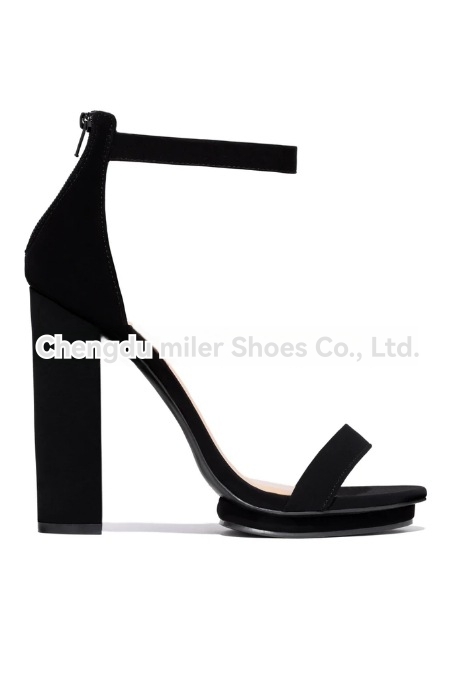 Heels | Womens  Black Wide Fit Block Heeled Sandals Heels Black