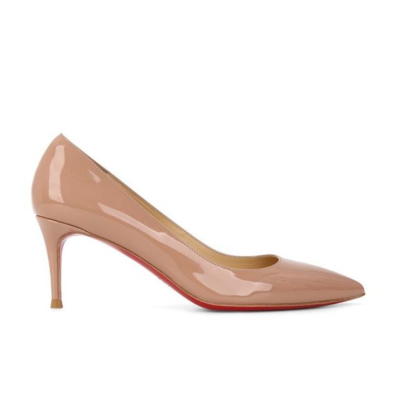 Heels | Womens  Nude Patent Wide Fit Court Heels Heels Heels