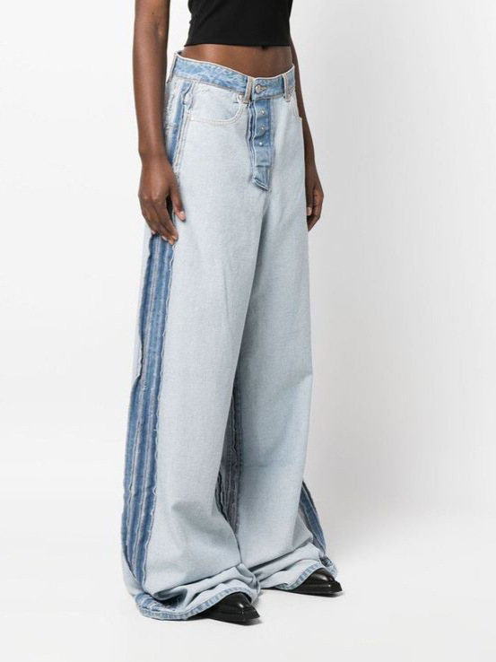 Jeans | Womens  Ice Blue Wide Leg Jeans Clothing Ice Blue