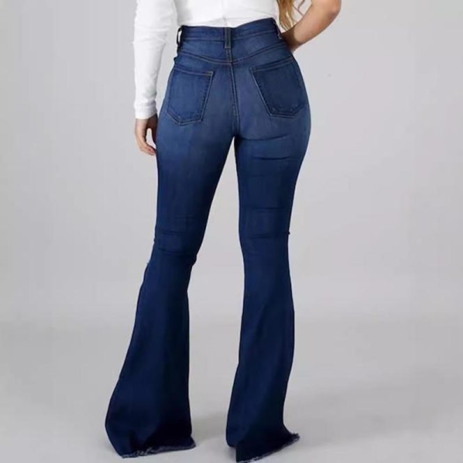 Jeans | Womens  Shape Light Blue Denim Low Rise Flare Jeans Clothing Jeans