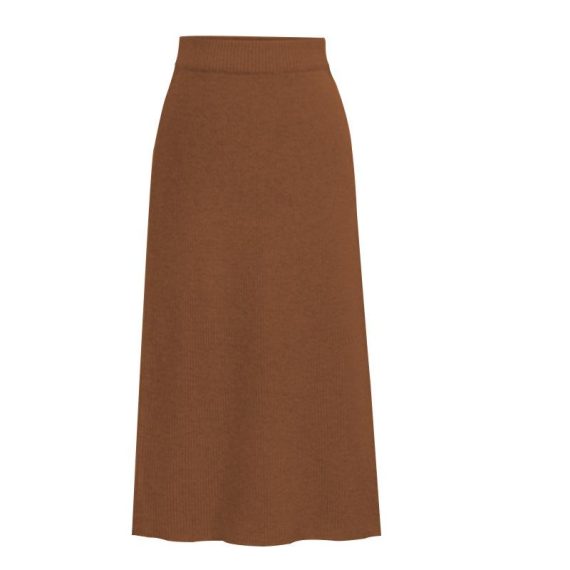 Knitwear | Womens  Chocolate Fold Over Knit Maxi Skirt Clothing Chocolate