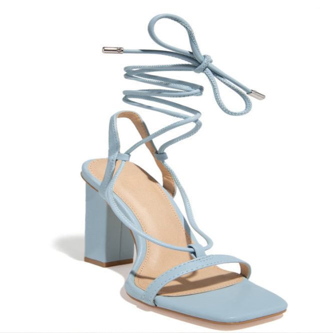 Sandals | Womens  Nude Block Heel Sandal Heels Heels