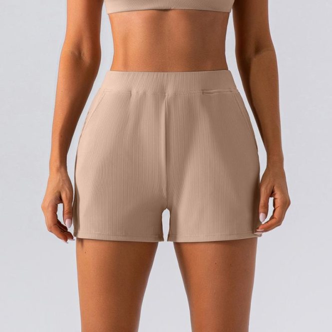 Shorts | Womens  Khaki Soft Tailored Hotpants Clothing Khaki