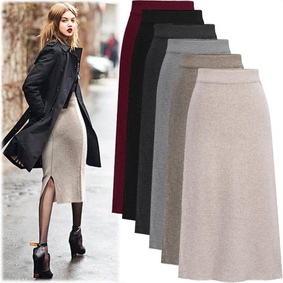 Skirts | Womens  Taupe Melange Soft Knit Maxi Skirt Clothing Knitwear