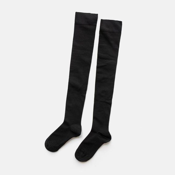 Socks | Womens  Black Basic Over The Knee Socks Accessories Black