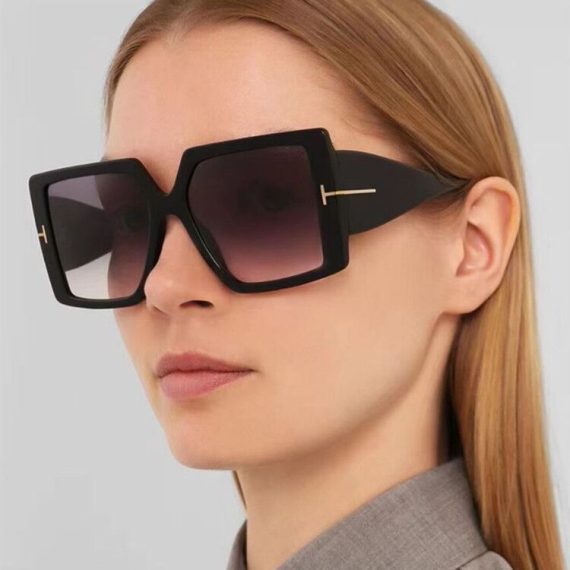 Sunglasses | Womens  Black Oversized Square Lens Sunglasses Accessories Black