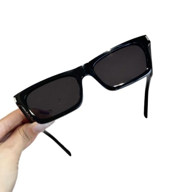 Sunglasses | Womens  Chocolate Slim Rectangle Sunglasses Accessories Chocolate