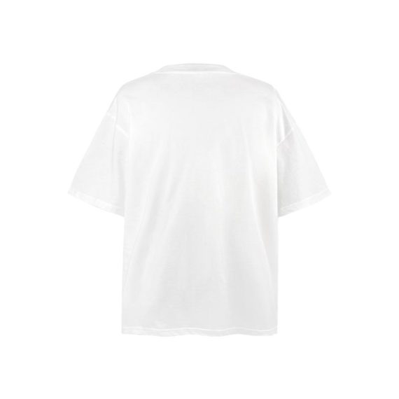 Tops | Womens  White Brunch Club Back Print Oversized T Shirt Clothing Tops