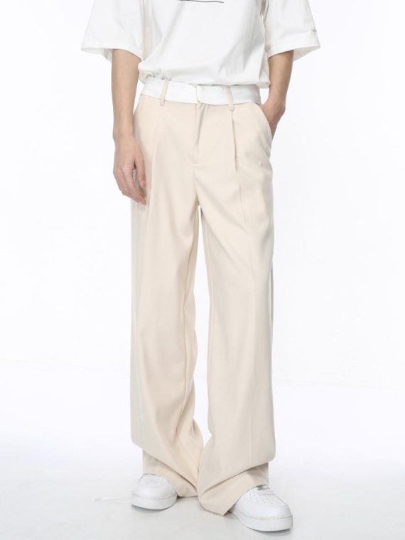 Trousers | Womens  Cream Woven Tailored Trousers Clothing Cream