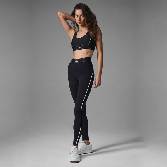 Activewear | Womens  Plt Sport Black Sculpt Contrast Binding Yoga Pants Activewear Activewear